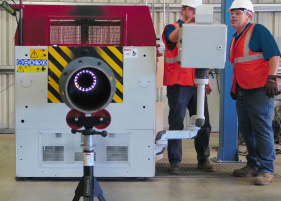 Two experts working on an industrial plastic lined systems