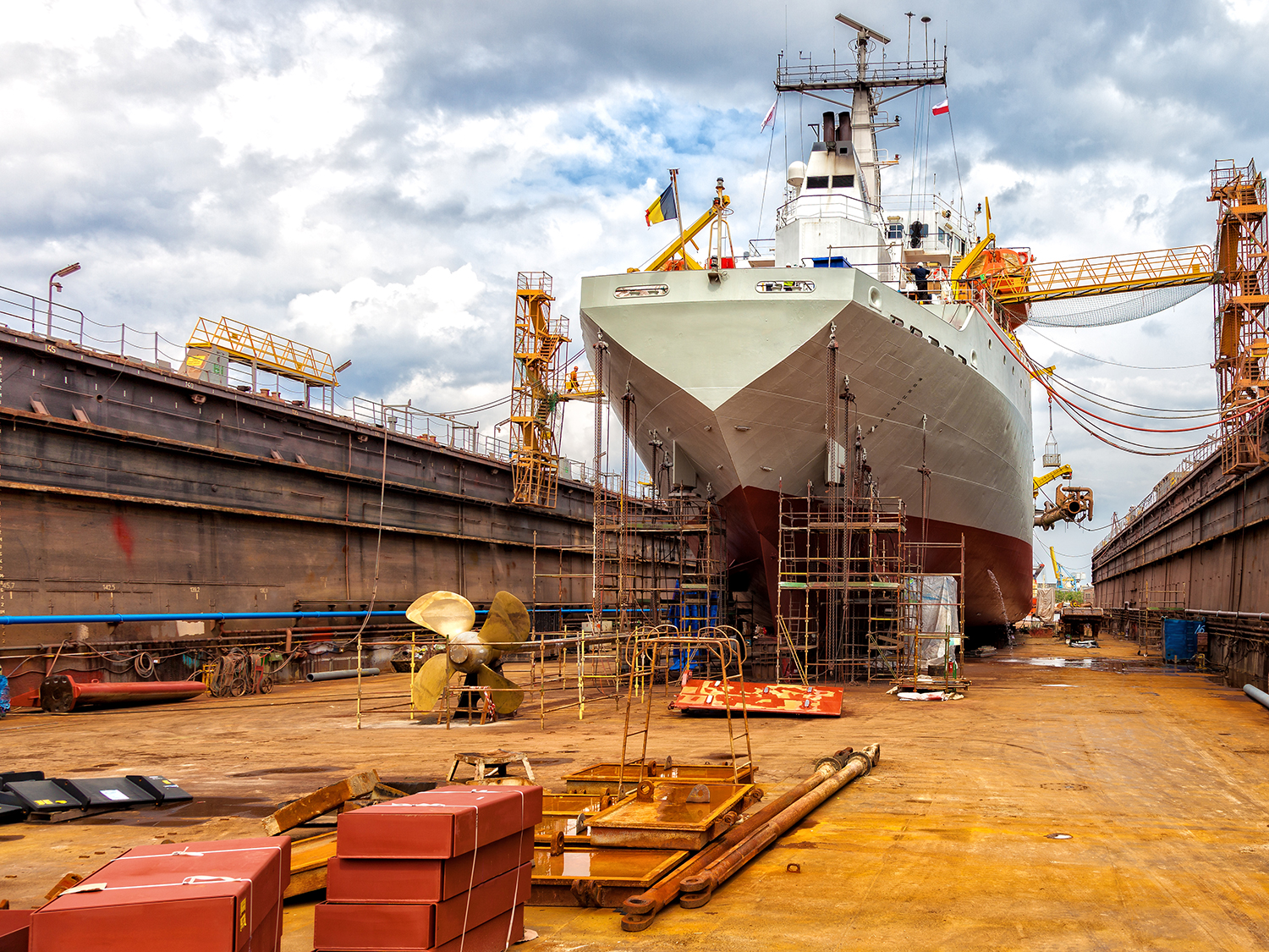 Marine and shipbuilding operation requiring reliable PVF and parts distribution.