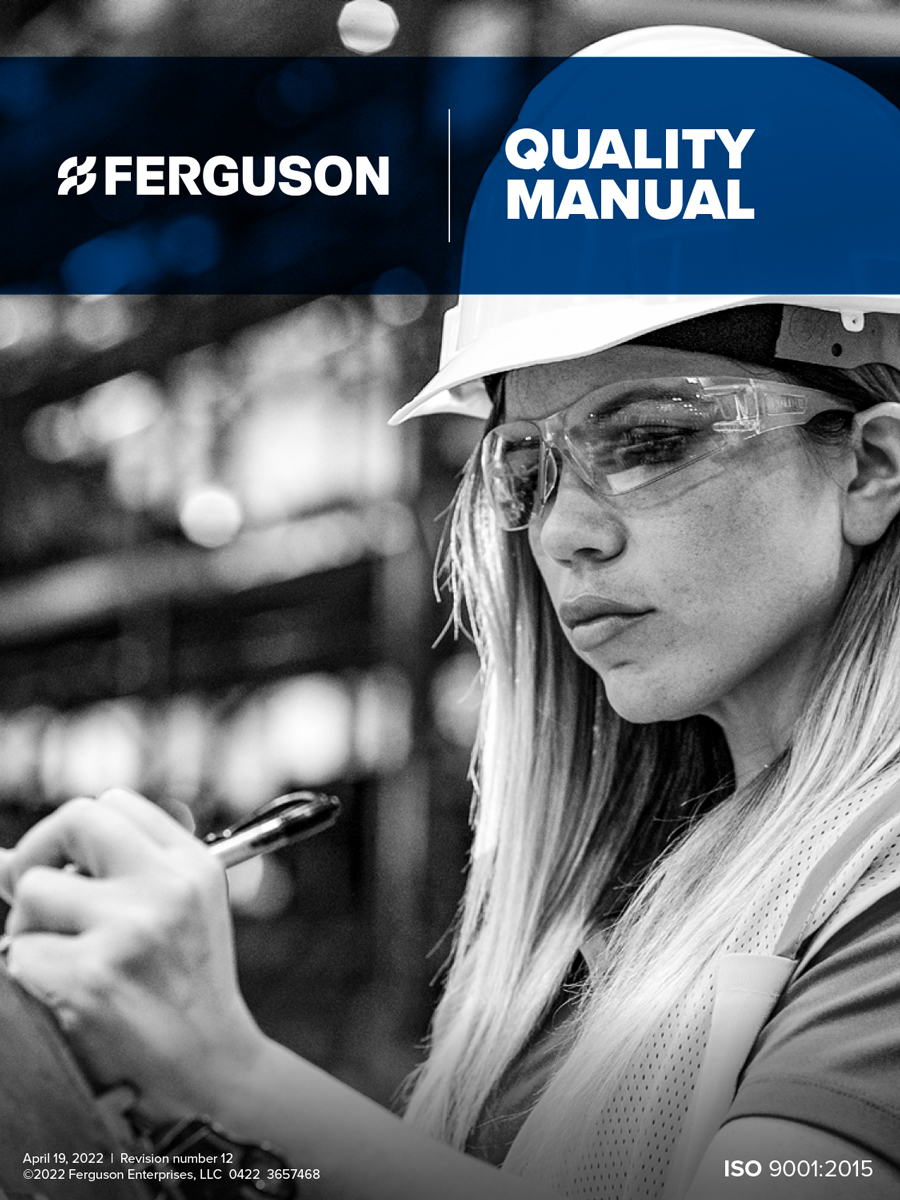 Image of our Quality Management System's Manual