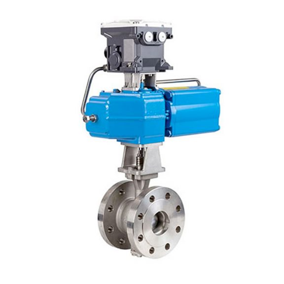 Segmented quarter turn ball valve for industrial flow control applications.