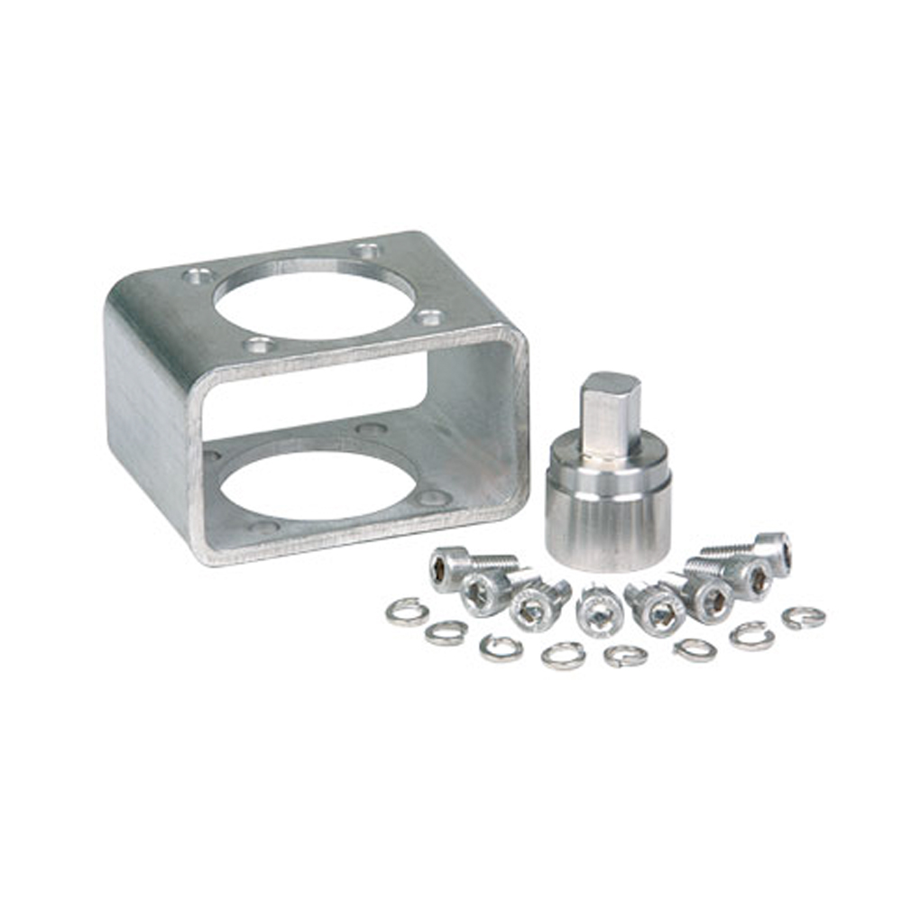 Stainless steel valve mounting hardware for industrial piping applications