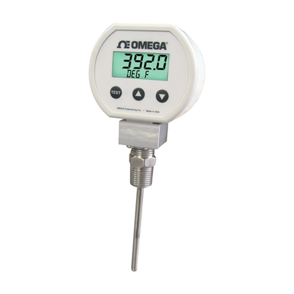 Temperature transmitter for industrial flow control monitoring.