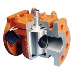 XOMOX non-lubricated plug valve for industrial flow control.