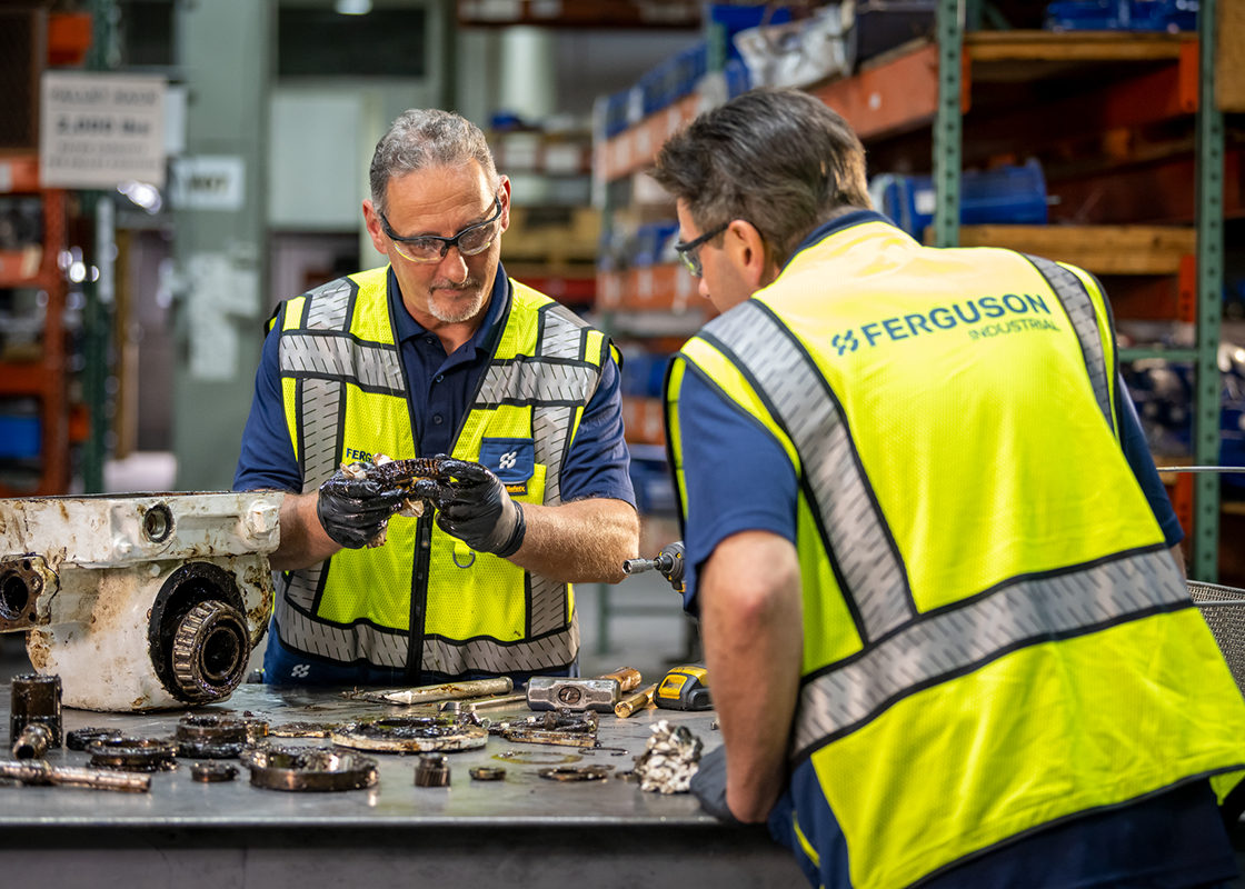 Maintenance and repair onsite education facilitated by Ferguson Industrial.