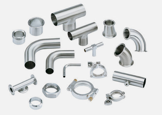 304 and 316 stainless steel fittings for sanitary process systems