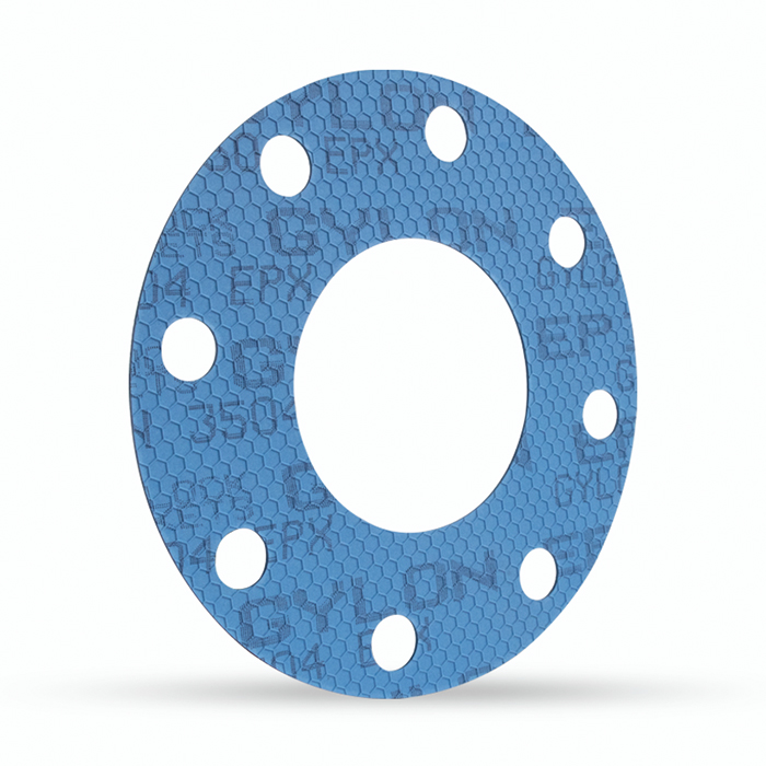 Industrial flange gasket before installation.