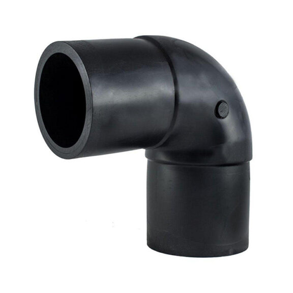 High-quality industrial HDPE elbow fitting..