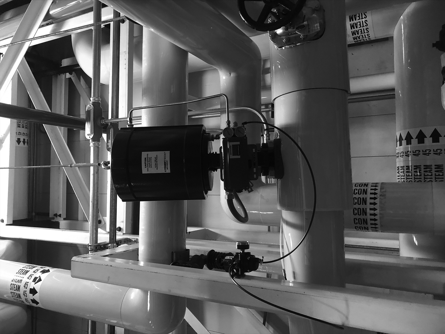 Ferguson Installs a device to repair a control valve at a pharmaceutical company.