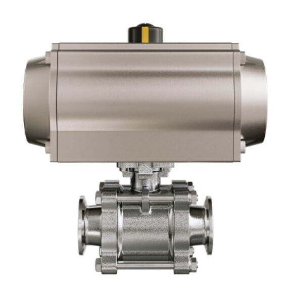 Left side view of a sanitary actuator.