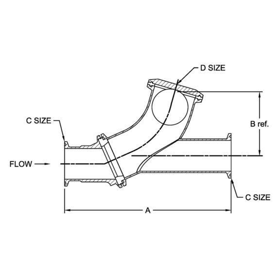 Sanitary Ball Check Valves drawing