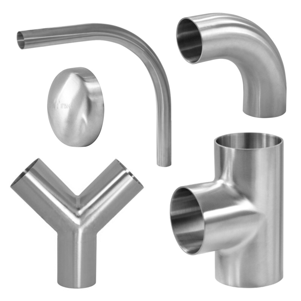 Sanitary weld fittings for sanitary applications.
