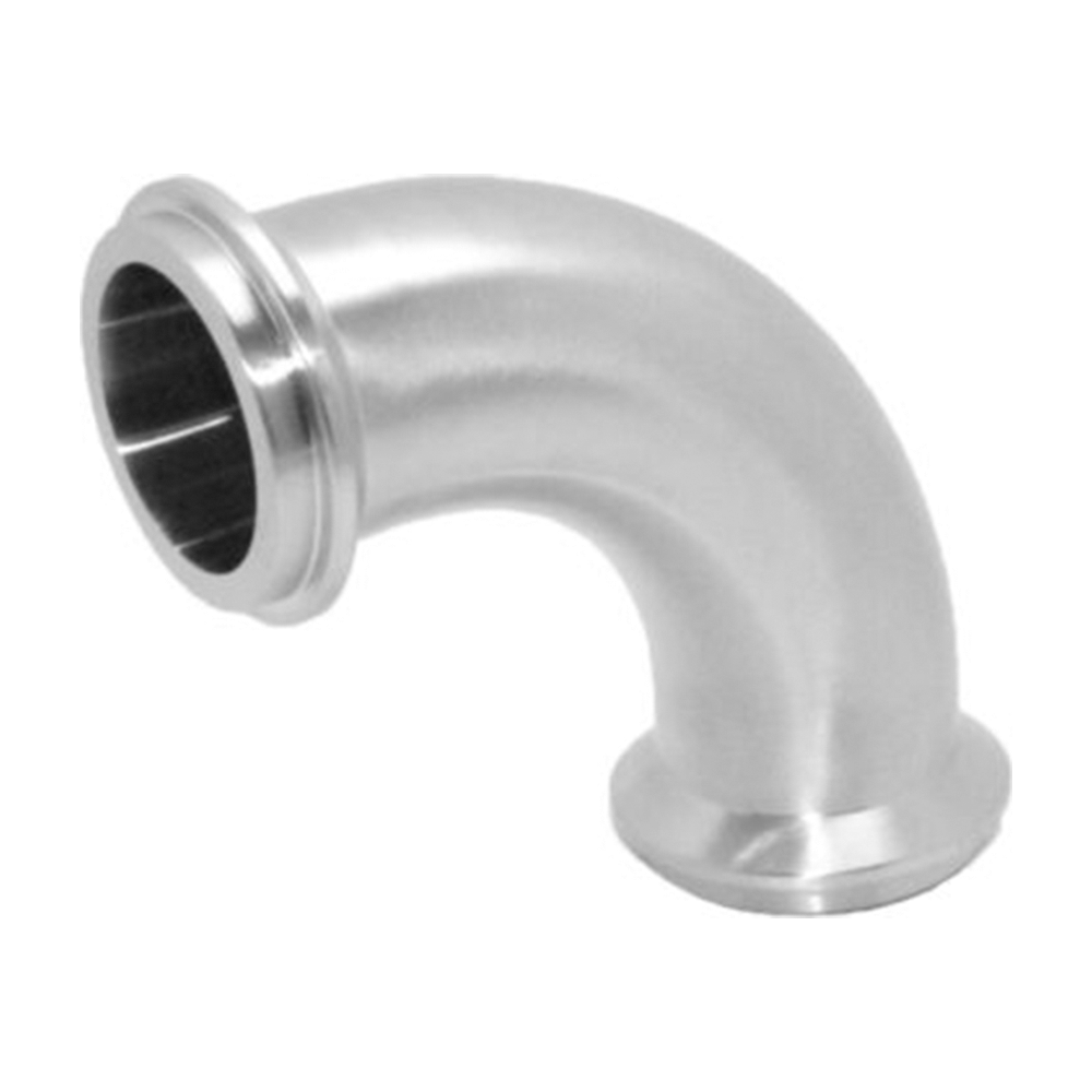 Stainless steel elbows for sanitary applications.
