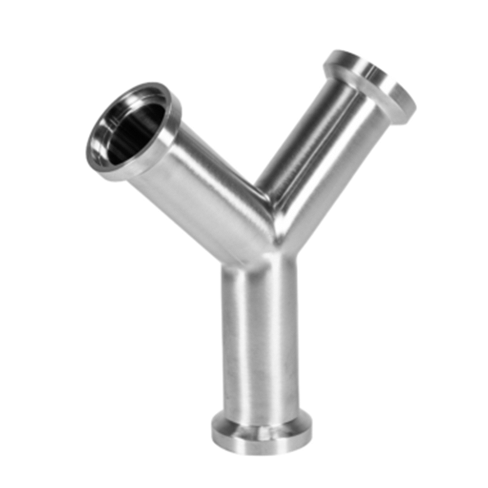 Stainless steel wyes for sanitary piping