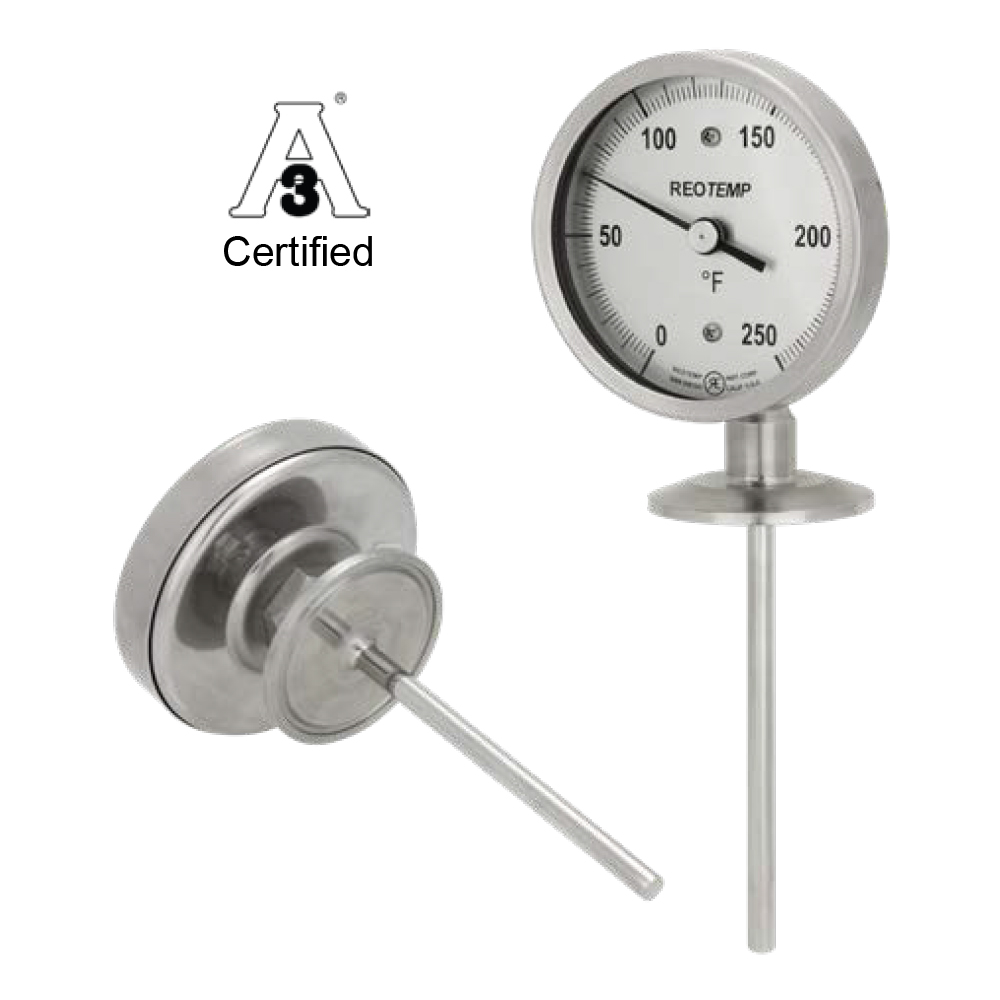 Reotemp stainless steal industrial thermometers